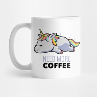 Need More Coffee Lazy Unicorn Gift Mug